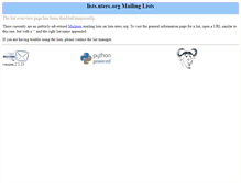 Tablet Screenshot of lists.uterc.org